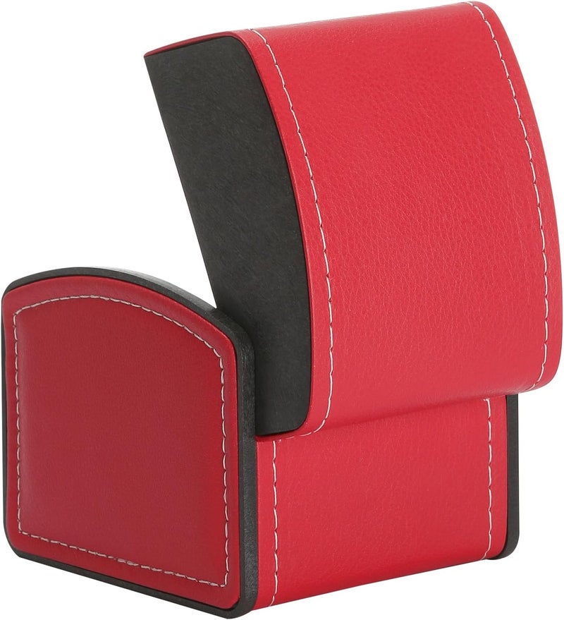 BAOPEND Luxury Single Watch Gift Box with Removable Pillow, PU Leather Single Watch Case Wristwatch Jewelry Storage Display Holder Cases for Men and Women (Red) - Image 3